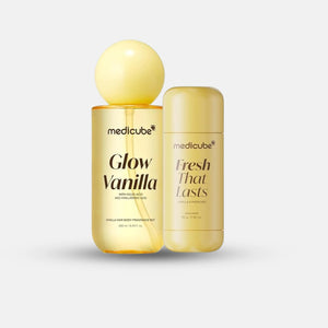 MEDICUBE Glow Vanilla Layering Duo Vanilla Pistachio Deodorant and Hair Body Fragrance Mist