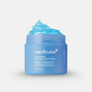 MEDICUBE Hyaluronic Aqua Cooling Ceramide Jelly Cream – Cooling Gel Moisturizer with Hyaluronic Acid & Ceramides | Beutista Kuwait