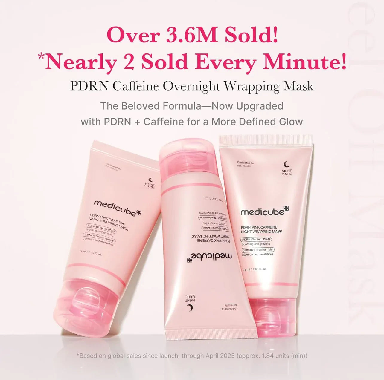 PDRN pink Caffeine Overnight Wrapping mask