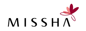 Missha logo with a red butterfly on a white background
